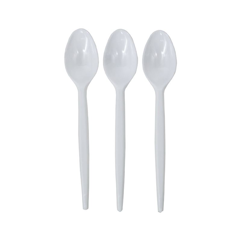 Łyżeczka plastikowa biała 12,5 cm 100szt