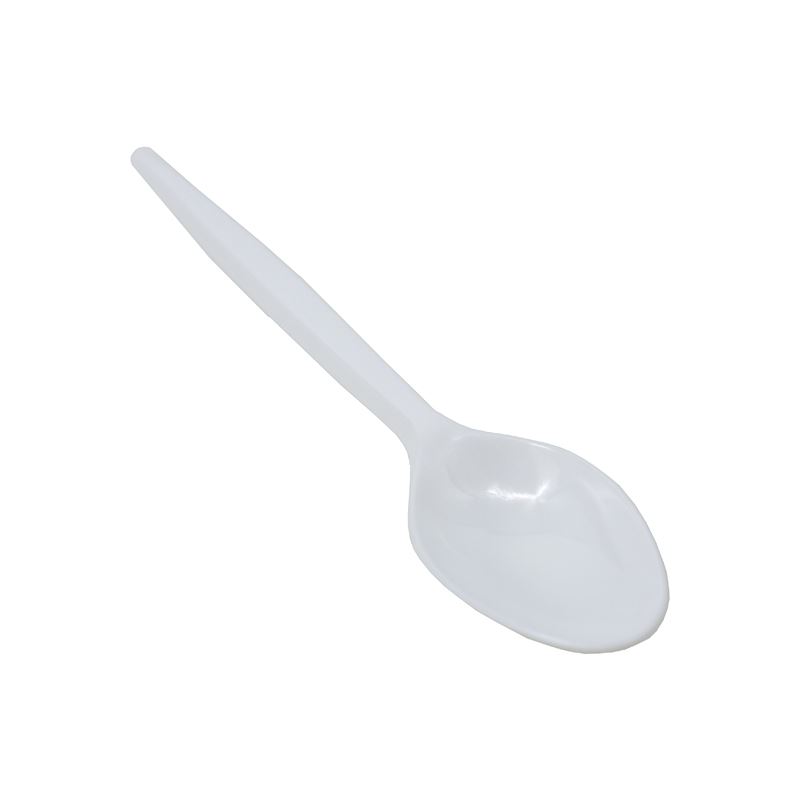 Łyżeczka plastikowa biała 12,5 cm 100szt