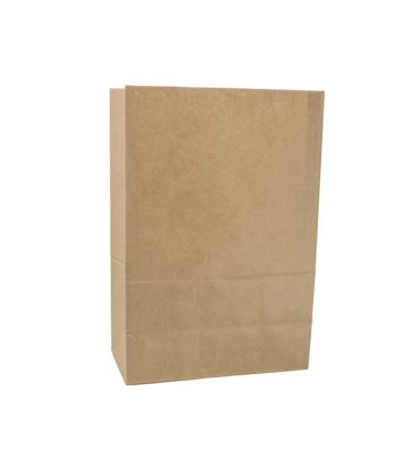 Torba papierowa klockowa brązowa 280x160x420 250szt