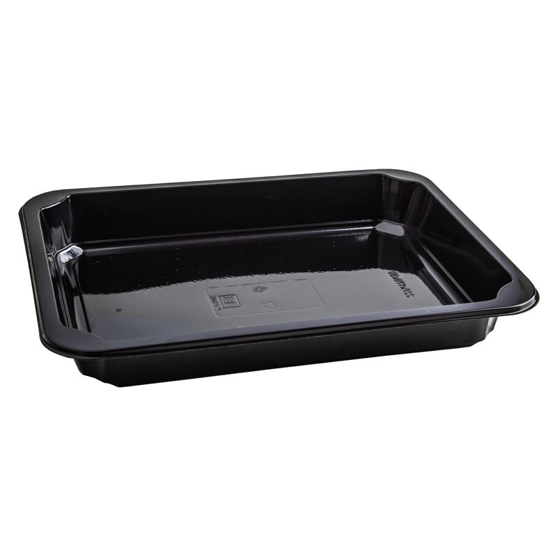 Pojemnik do zgrzewu 227x178x30 czarny 1-dzielny a'700