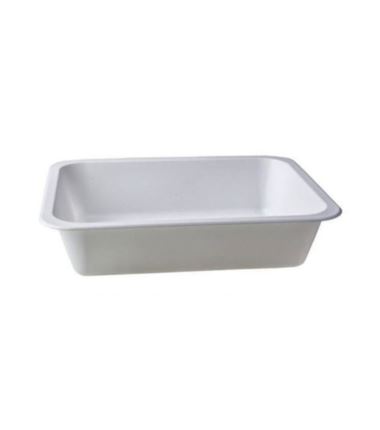 Pojemnik do zgrzewu 227x178x50 biały 1-dzielny 600szt