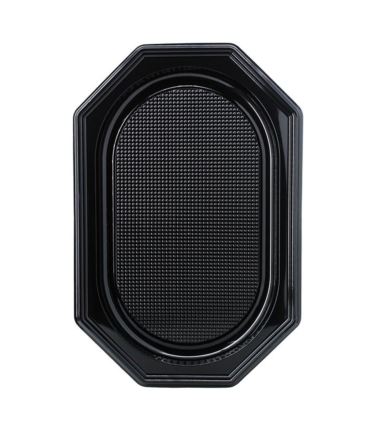 Patera cateringowa czarna PET 550mm 10szt
