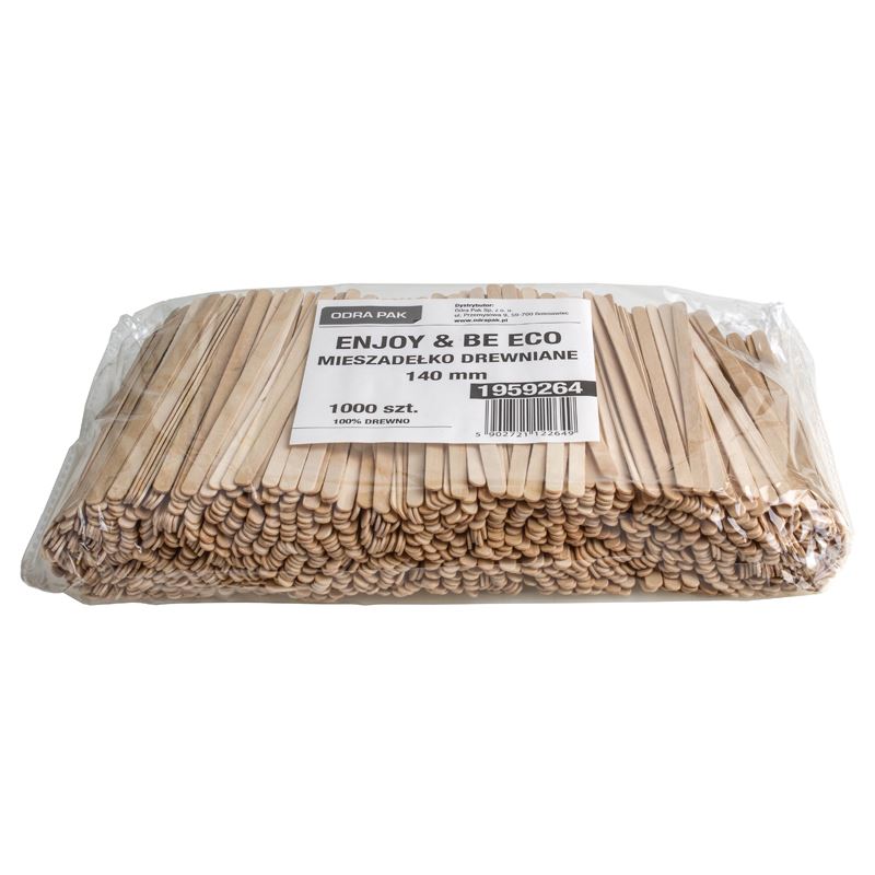 Mieszadełka drewniane 178mm 1000szt Enjoy & Be Eco