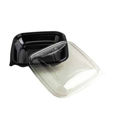 Komplet przykrywka i czarny pojemnik PET 750ml CR0750ND 70szt