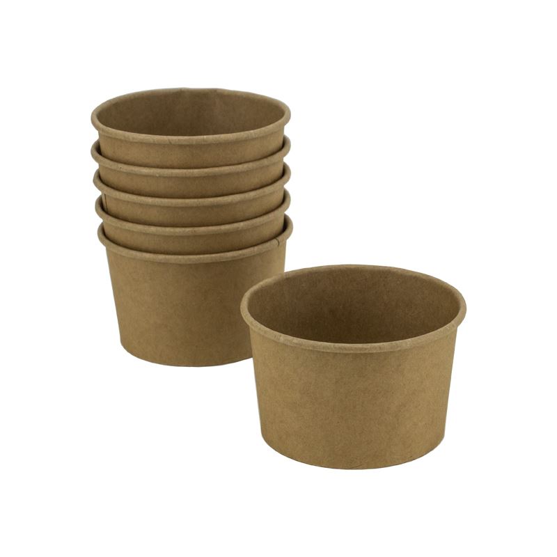 Miseczka papierowa na lody 130ml Kraft 25szt