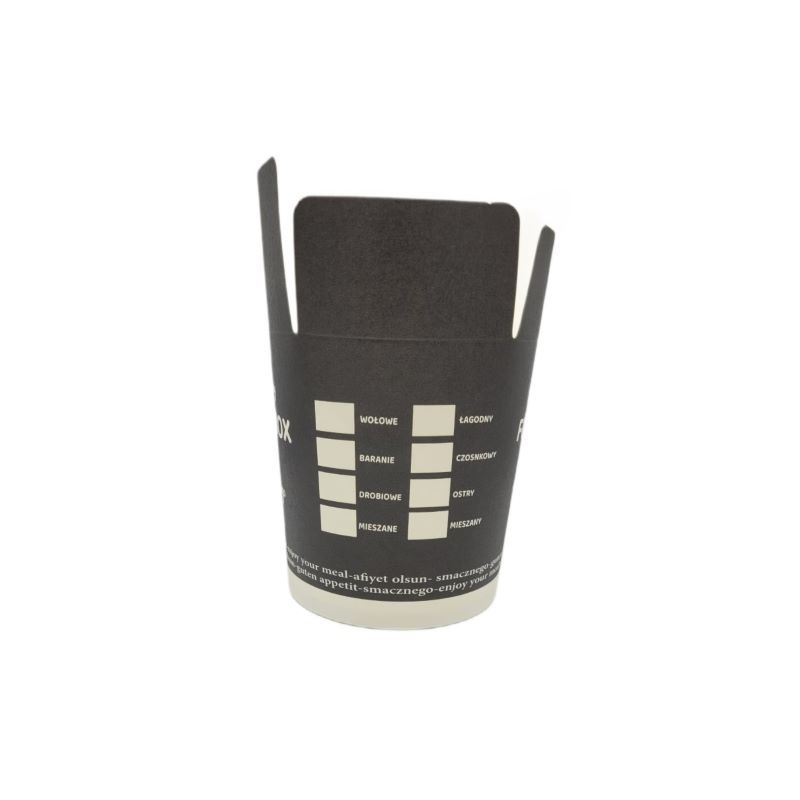 Pojemnik kebab Food Box 1000ml czarny 50szt