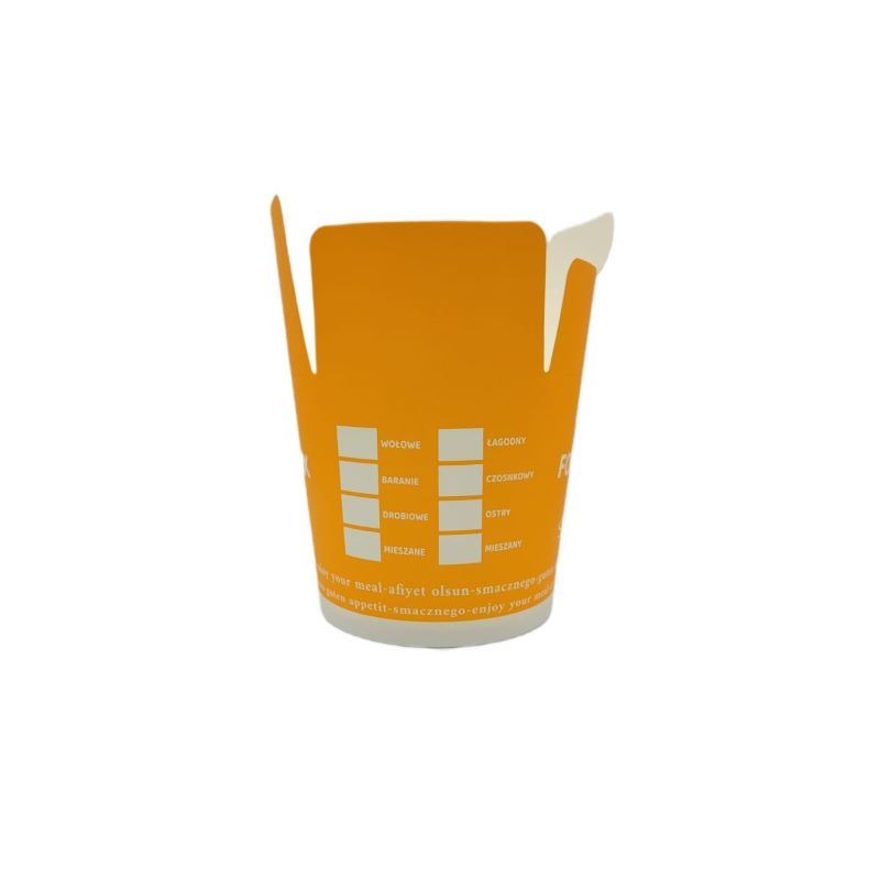 Pojemnik kebab Food Box 750ml pomarańczowy 50szt