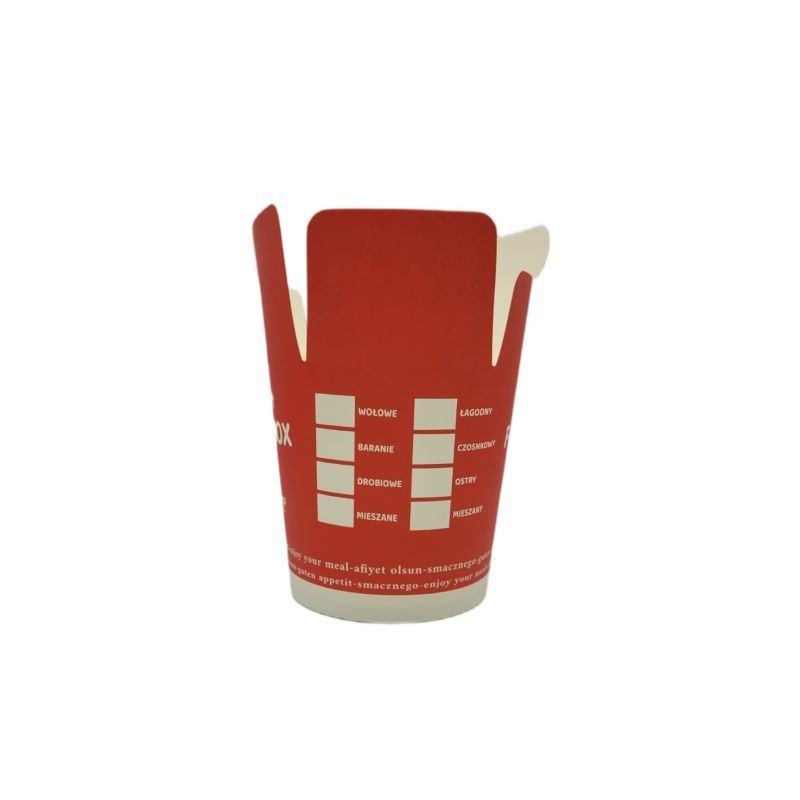 Pojemnik kebab Food Box 500ml czerwony 50szt