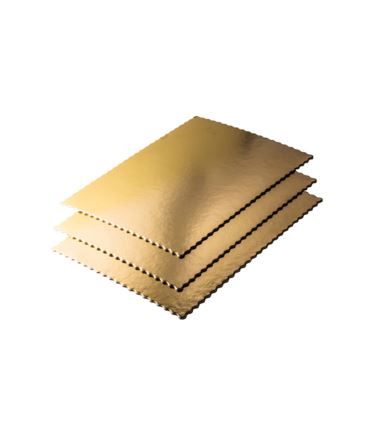 Kartonowa podkładka 30/40 złota 2400g brzeg karbowany 50szt