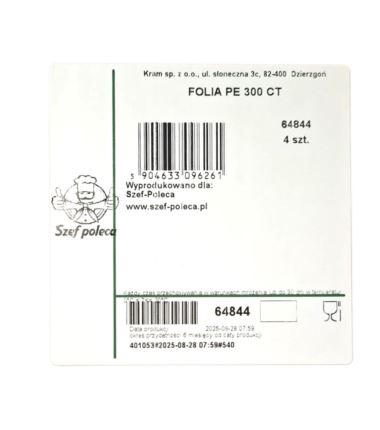 Folia spożywcza PE 30cm 300CT Szef Poleca 4szt