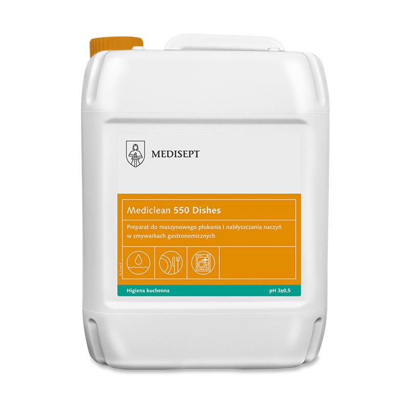 Preparat do nabłyszczania naczyń do zmywarek gastronomicznych 5L MC 550 Mediclean