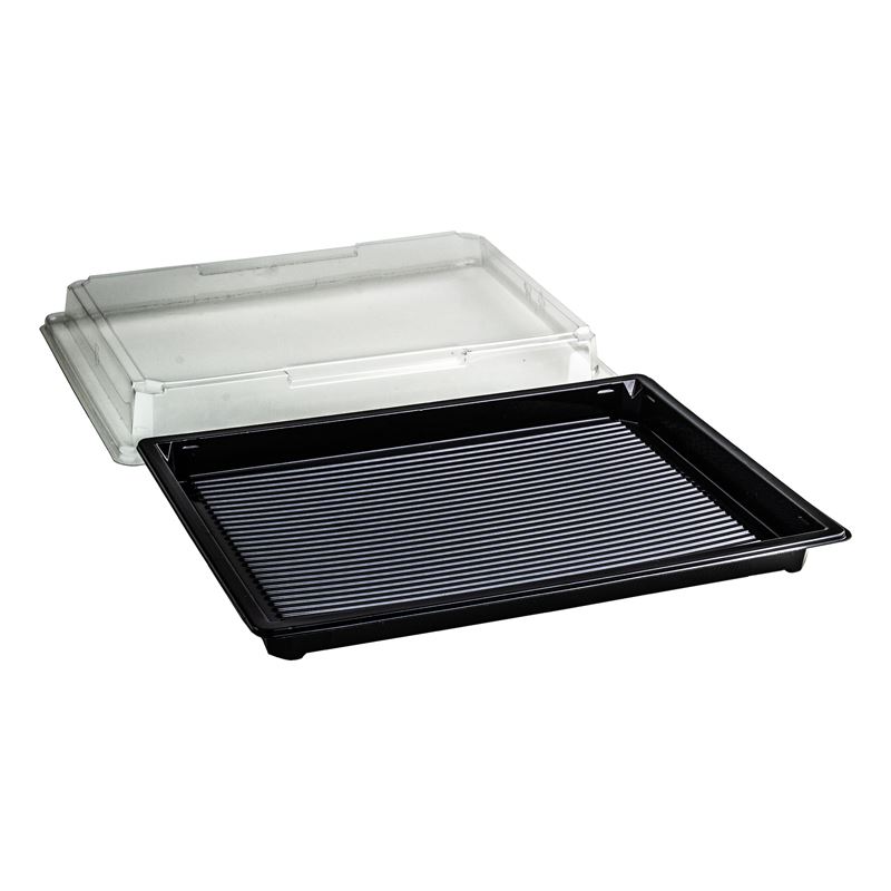 Pojemnik na sushi z wypukłą przykrywką PET K303+ PK 50szt