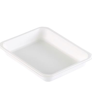Pojemnik do zgrzewu 227x178x23 biały 1-dzielny a'464
