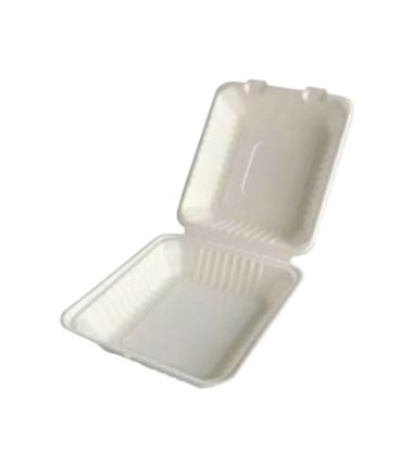 Menu box jednokomorowe opakowanie z trzciny cukrowej 220x200x80 50szt