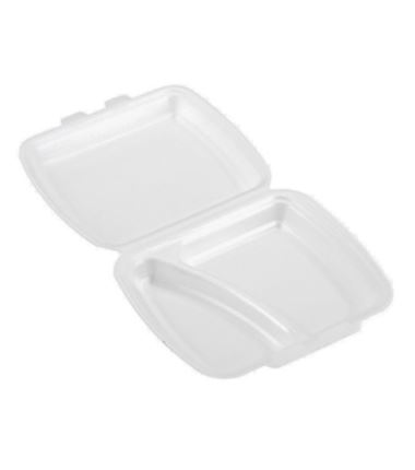 Menu box pojemnik styropianowy XPS dwukomorowe HP4/2 125szt