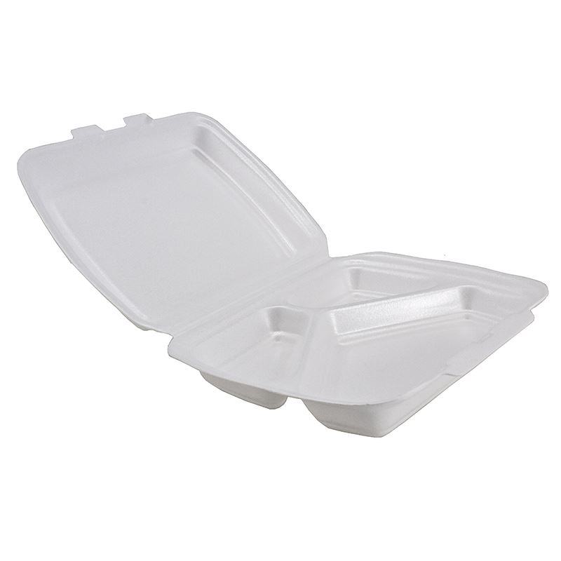 Menu box pojemnik styropianowy XPS trzykomorowe HP4/3 125szt