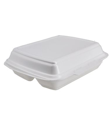 Menu box pojemnik styropianowy XPS trzykomorowe HP4/3 125szt