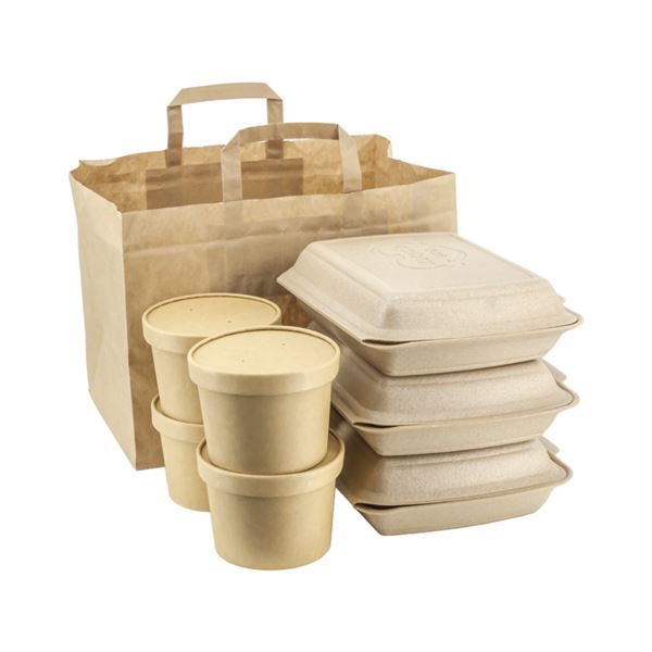 Torebka papierowa biała z uchem cateringowa 320x220x250 250szt