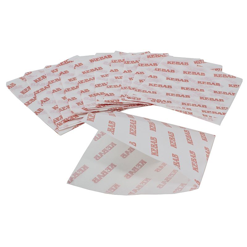 Koperta powlekana biała na kebab (mała) 160x150 200szt