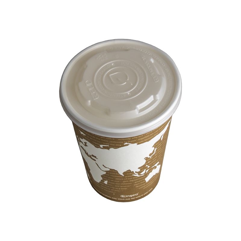 Pokrywka okrągła biała PLA 117mm ECOPRODUCTS 50szt