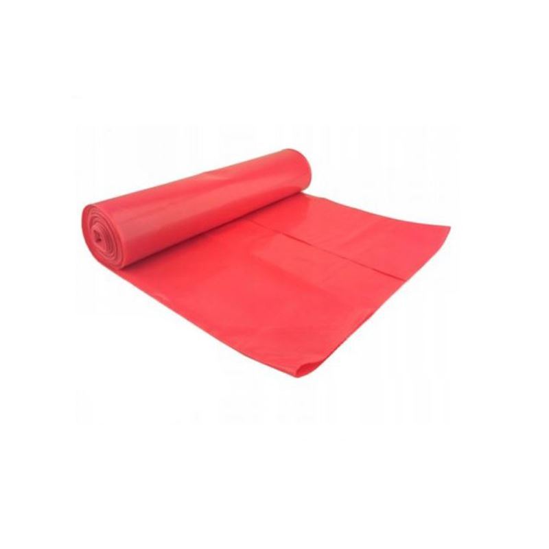 Worki na śmieci 120l LDPE czerwone 40my a'25