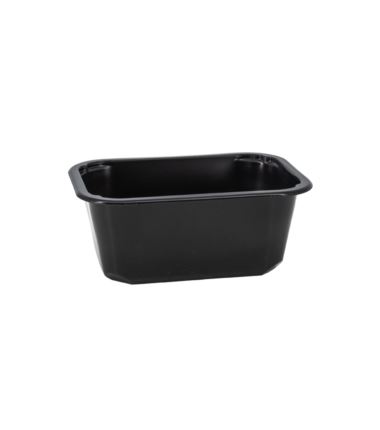 Pojemnik do zgrzewu 160x112x66 czarny 1-dzielny 384szt