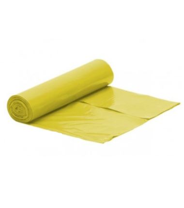 Worki na śmieci 120l LDPE żółte a'10