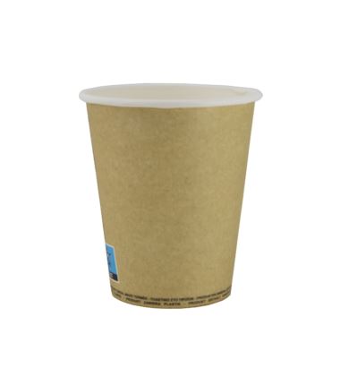 Kubek papierowy 250ml 80mm brązowy kraft 50szt