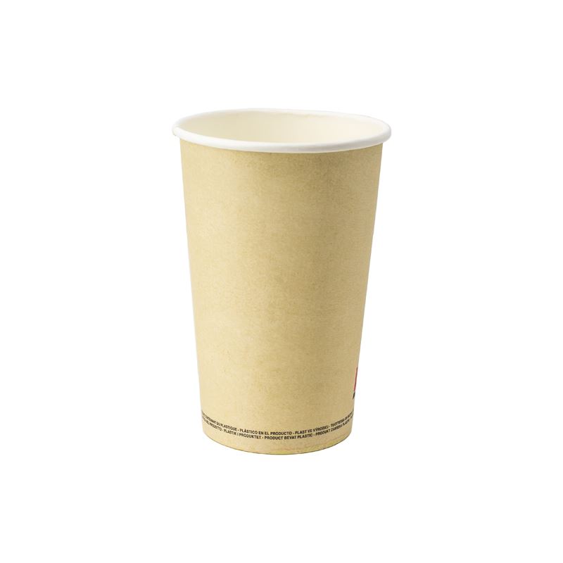 Kubek papierowy fi90 400ml brązowy 50szt