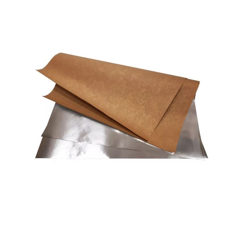 Papier powlekany aluminium kraft do pakowania arkusze 30x40 1000szt
