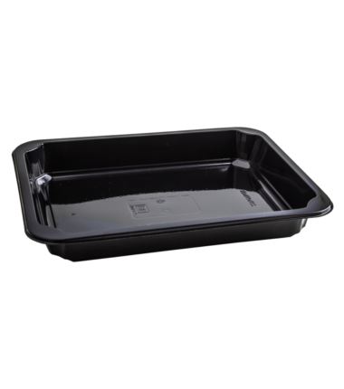 Pojemnik do zgrzewu 227x178x30 czarny 1-dzielny a'700