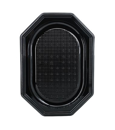 Patera cateringowa czarna PET 350mm 10szt