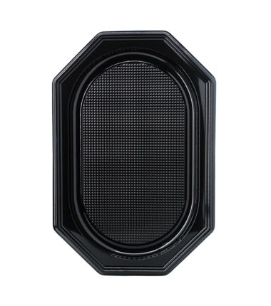 Patera cateringowa czarna PET 450mm 10szt