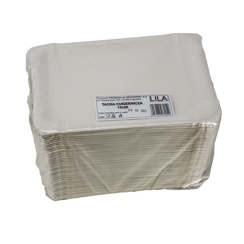 Tacka papierowa prostokątna 13x20cm 250szt