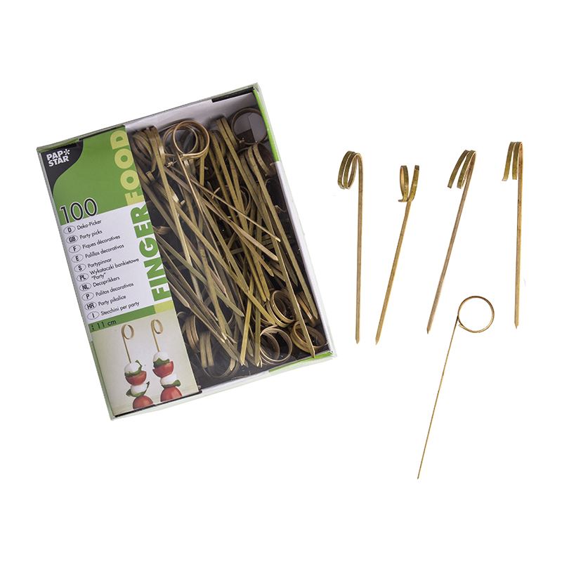 Patyczki fingerfood bambusowe TWISTER 11cm 81007 100szt