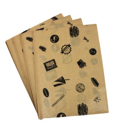 Papier do pakowania arkusze powlekany PE z nadrukiem 30x40 1000szt