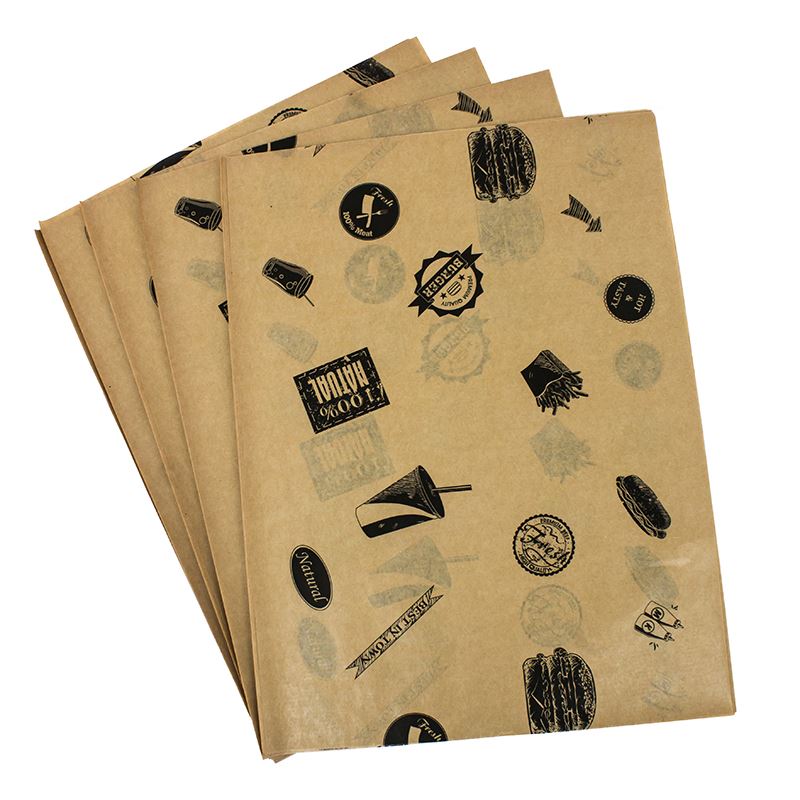 Papier do pakowania arkusze powlekany PE z nadrukiem 30x40 1000szt