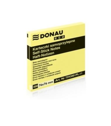 Notes samoprzylepny 75x75 żółte karteczki 6szt