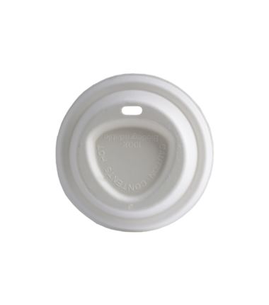 Dekiel z trzciny cukrowej pulpa 90mm biały 50szt