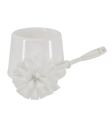 Szczotka toaletowa do WC stojąca biała