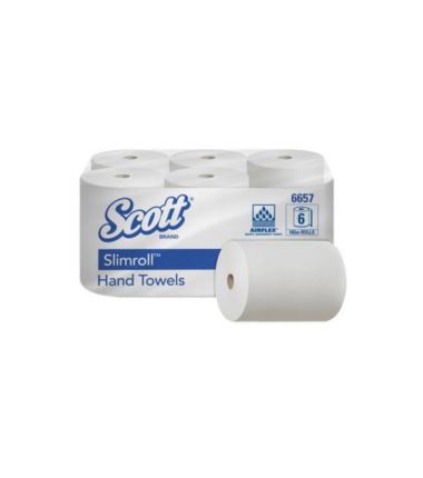 Ręcznik MIDI biały 1-warstwowy fi15 cm 6657 KC 6szt