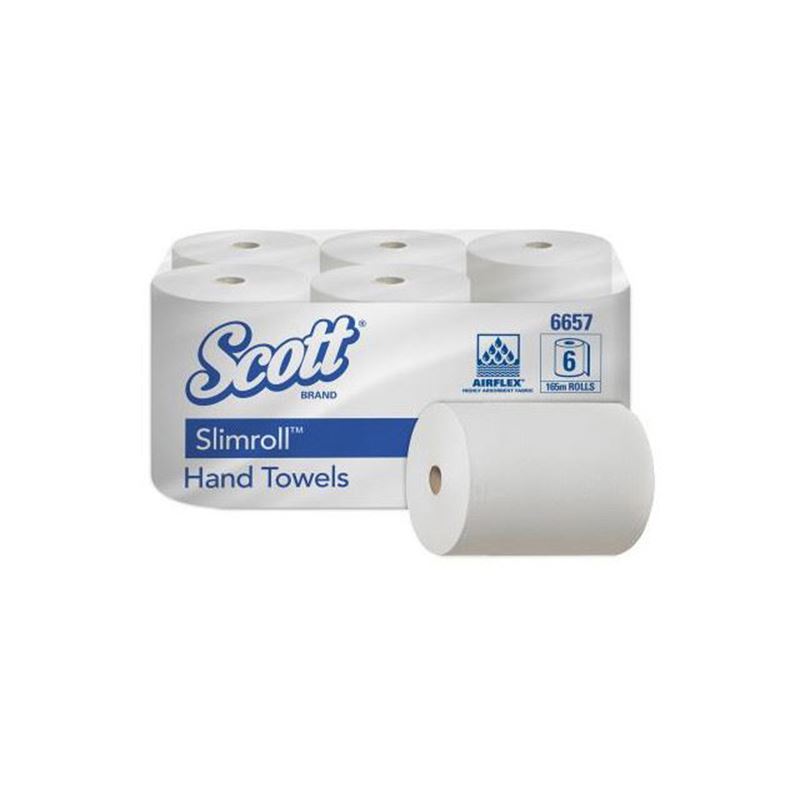 Ręcznik MIDI biały 1-warstwowy fi15 cm 6657 KC 6szt