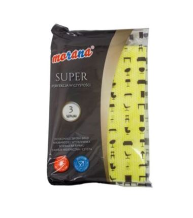 Ściereczka MORANA z włókniny - super perfekcyjna w czystości 3szt
