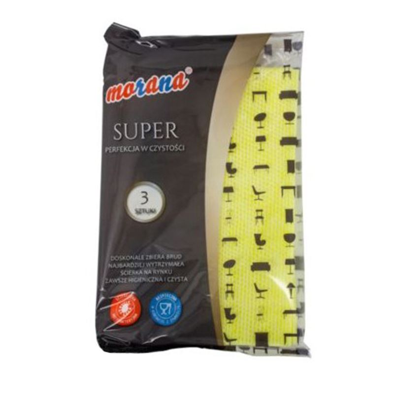 Ściereczka MORANA z włókniny - super perfekcyjna w czystości 3szt