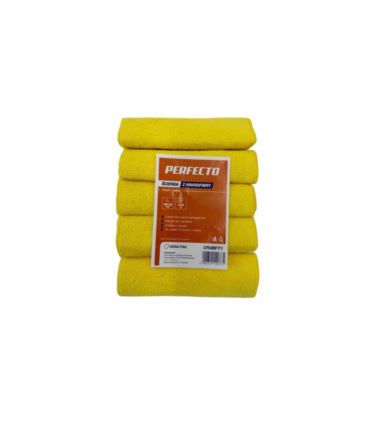 Ścierka z mikrofibry 30x30 cm 5szt żółta Perfecto