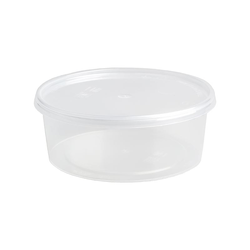 Pojemnik PP fi125 350ml transparentny + przykrywka PRE125350CV8C 25szt
