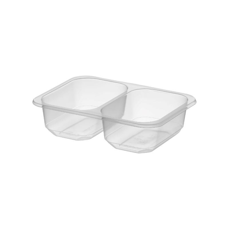 Pojemnik do zgrzewu transparentny PP 2 dzielny 187x137x48 600szt Bittner