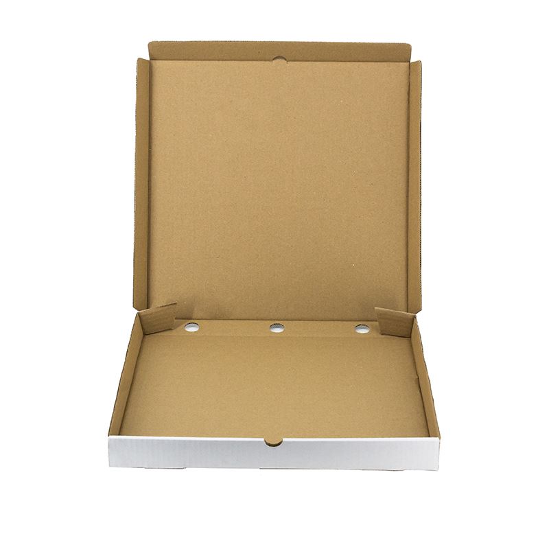 Karton na pizzę 22x22cm biało/szary boki proste 100szt