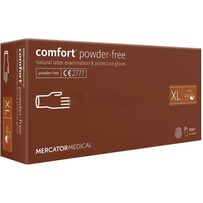 Rękawiczki lateksowe niepudrowane medyczne XL 100szt