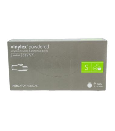 Rękawiczki winylowe bezpudrowe S 100szt